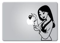 Mulan Holding Apple Lantern Disney Macbook Decal Vinyl Sticker Apple Mac Air Pro Retina Laptop sticker
