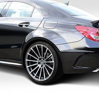 Extreme Dimensions Duraflex Replacement for 2014-2015 Mercedes CLA Class Black Series Look Wide Body Rear Fenders - 4 Piece