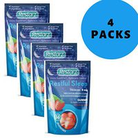 Restful Sleep Gummies with Melatonin 5mg by Restorz | Natural 5mg Melatonin Gummies Supplement to Combat Insomnia | Aids Relaxation and Healthy Sleep Cycle ● Tasty Strawberry Flavor ● (56 Gummies)