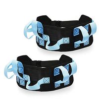 REAQER (2-Pack) Transfer and Walking Gait Belt with 7 Handles for Patient Care