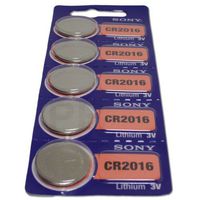 Sony CR2016 3 Volt Lithium Manganese Dioxide Batteries, Genuine Sony Blister Packaging (25 Pieces)