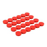 Bullseye Office Magnets (24 Pack) - Red Round, Refrigerator Magnets - Perfect as Whiteboards, Lockers, or Fridge Magnets [Red]