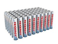 Tenergy Premium Rechargeable AAA Batteries, High Capacity 1000mAh NiMH AAA Batteries, AAA Cell Battery, 60-Pack