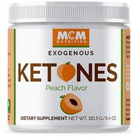MCM Nutrition - Exogenous Ketones Supplement & BHB - Boosts Energy & Suppresses Appetite - Instant Keto Mix That Puts You into Ketosis Quick & Helps with The Keto Flu (Peach Flavor - 15 Servings)
