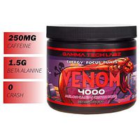 Venom 4000 Pre Workout Powder with Beta Alanine, Creatine Monohydrate, Vitamin B6, Advanced Muscle Builder and Energy Enhancer for Focus and Recovery, Melon Rush