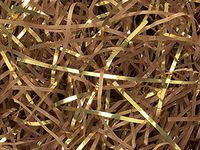 Chocolate & Gold Veryfine Cut Shred 10 lb Box ~ Spring-fillÂ Shred - WRAPS-SP10CG
