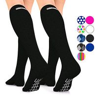 GO2 Compression Socks for Men Women Nurses Runners 16-22 mmHG (medium) - Medical Stocking Maternity Travel - Best Performance Recovery Circulation Stamina - (Black,x-Large 2pack)