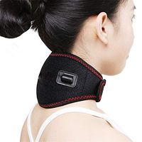 Quisilife Neck Heating Wrap Heated Neck Wrap with Adjustable Temperature and USB Far-Infrared Physical Cervical Therapy for Such As Pain Relief (Color : Black, Size : Free Size)