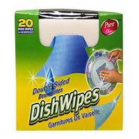 Dish Wipes Double Sided 20 Wipes In 1 Pack by Pure Kleen
