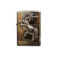 Zippo Unicorn Black Ice Lighter Made in USA / South Korea Version