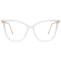 Blue Light Blocking Glasses - GEKKALE New Elegant Oversized Clear Cat Eye Non-Prescription Glasses