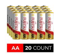 Fujitsu AA Alkaline Premium Battery - LR6 / AA2 1.5V Batteries - Pack of 10 (20 Count)