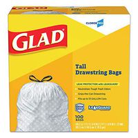 Drawstring Trash Can Liner, 13 gal., PK100