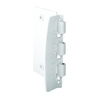 Prime-Line U 9888 Flip Action Door Lock - Reversible White Privacy Lock with Anti-Lock Out Screw for Child Safe Mode, 2-3/4"