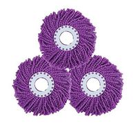 Black Temptation Set of 3 Spin Mop Head Replacement Mop Head Mop Head Refill [B]