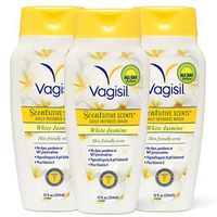 Vagisil Scentsitive Scents Daily Intimate Feminine Vaginal Wash, White Jasmine Scent, 12 Fl Oz (Pack of 3)