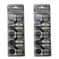 eCoreCell (10pcs) CR2025 5003LC 3V 3 Volt Lithium Single Use Non-Rechargeable Button Coin Cell Battery