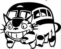 23" Wall Totoro Cat Bus Car Window Wall Macbook Notebook Laptop Sticker Decal