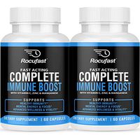 Immune Support Immunity Booster Supplement Complete Immune Boost Multivitamin - 35 Essential Vitamins Including Vitamin C, Zinc, Echinacea, Vitamin B6, B12 2 Bottles