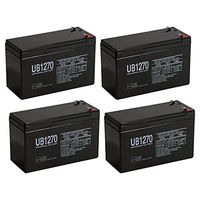 Universal Power Group 12V 7AH Sealed Lead Acid (SLA) Battery for GP1272 F2 GP 1272 28W - 4 Pack