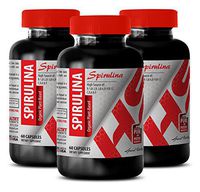Organic spirulina Supplement - SPIRULINA Organic Plant-Based 500 MG - Boost Immune System (3 Bottles)