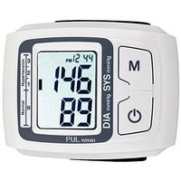 Wrist Blood Pressure Monitor - Small Personal Device With LCD Screen & Alert