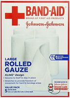 Band-Aid First Aid Covers Kling Large Rolled Gauze, 5 Count by Band-Aid