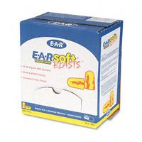 Aearo EAR : E-A-Rsoft Ear Plugs, Uncorded, Foam, Yellow Neon/Red Flame, 200 Pairs per Box -:- Sold as 2 Packs of - 200 - / - Total of 400 Each