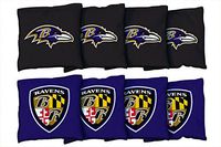Victory Tailgate Baltimore Ravens NFL Cornhole Game Bag Set (8 Bags Included, Corn-Filled)