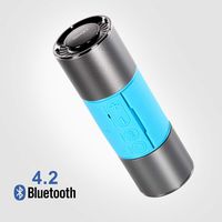 Opro9 BoomTube2 Plus Bluetooth Speaker with Portable Stereo Speaker, 8 Hour Playtime, IP54 Waterproof; Built in Microphone for Hands Free Phone Calls, Compatible with Outdoor Sports & Home (Blue)