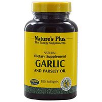 NaturesPlus Garlic & Parsley - 180 Softgels - Naturally Promotes Healthy Cholesterol & Blood Pressure Levels - Gluten-Free - 180 Servings