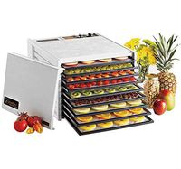 Excalibur 3926TW 9-Tray Electric Food Dehydrator with Temperature Settings and 26-hour Timer Automatic Shut Off for Faster and Efficient Drying Includes Guide to Dehydration Made in USA, 9-Tray,White