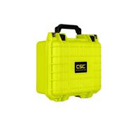 Common Sense Cases 5001 Single Pistol, Hard Drive, DSLR Hard Case with DIY Foam - Weather Resistant - Yellow - Internal Dimensions: 9" x 7" x 4"