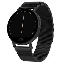 Fashion Heart Rate Step by Step Sports Bracelet,Fitness Tracker Pedometer Watch, Bluetooth Touch Screen with Calorie Counter/Sleep Monitor/Camera Remote Control for Android and iOS