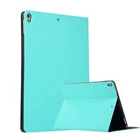 iPad 6th Gen/iPad 5th Gen/iPad Air/iPad Air 2/iPad Pro 9.7 Case,Slim Lightweight Silicone TPU and Premium PU Leather Smart Stand Protective Case Cover with Auto Sleep/Wake Function - Mint Green