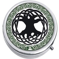 Celtic Tree Medicine Vitamin Compact Pill Box