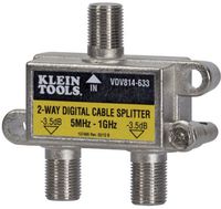 Klein Tools VDV814-633 Coax Splitter - CATV, 2-Way, 5MHz - 1GHz