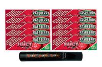 Herb Airtight Tube Pocket Protector with Juicy Jay's Raspberry 1.25 Flavored Hemp Rolling Papers 10 Count DC Crafts Nation- Tiki Man