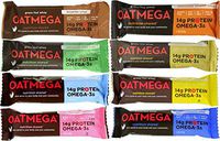 Boundless Nutrition Oatmega Grass-Fed Whey Bars 8 Flavor Variety Pack (Pack of 8)