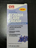CVS New Advanced Moisturizing ECZEMA FLARE CREAM with Borage Seed Oil - 1.4 oz