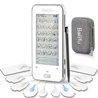 Tens Unit Electro EMS Muscle Stimulator for Pain Relief, Touch Screen Dual Channels with Independent 24 Modes, Rechargeable Pulse Massager with10 Electrodes Pads for Neck Back Arms Chronic Pain