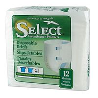 Select Fitted Briefs by Tranquility Size Medium Case/96 (8 bags of 12)