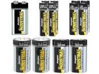 4 AA + 4 AAA + 2 C + 2 D + 1 9 Volt Energizer Industrial Alkaline Battery Combo