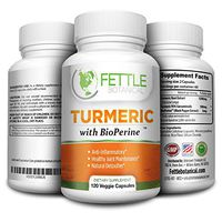 Tumeric Curcumin with Bioperine 1300mg Daily Dose 120 Caps Black Pepper Extract Piperine Tumerics Turmeric Supplements Natural Antioxidant Veggie Capsules Curcuma Longa Supplement Fettle Botanical