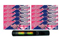 Herb Airtight Tube Pocket Protector with Juicy Jay's Bubblegum 1.25 Flavored Hemp Rolling Papers 10 Count DC Crafts Nation- Rasta Skull