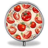 IMLONE Pill Organizer- Sliver Weekly Pill Boxes with 3 Components and Mirror for Travelling and Daily Needs,Compartments to Hold Vitamins, Cod Liver Oil, Supplements and Medication