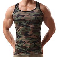 Clearance! Hot sale ! Charberry Military Sleeveless Men's Camouflage Vest Sportswear Tank Top (L2)