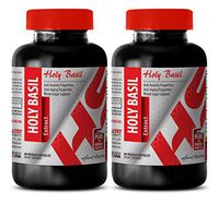 Cholesterol Care Vitamins - HOLY Basil Extract 745MG - holy Basil Concentrate - 2 Bottles (120 Capsules)