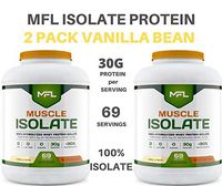 MUSCLE FOOD LABS Muscle Isolate, 5 pounds (2 Pack) - Vanilla)