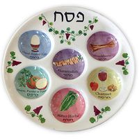 Passover Seder Plates for Kids. 3 Plastic 10" Disposable Plates